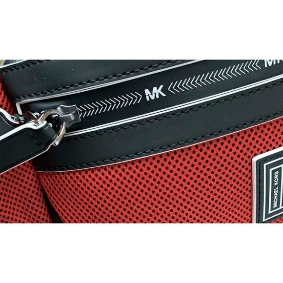 S Michael Kors Cooper Belt Bag Racing Red / Black 37U0LCOY0L NWT $278 Retail - Picture 5 of 6